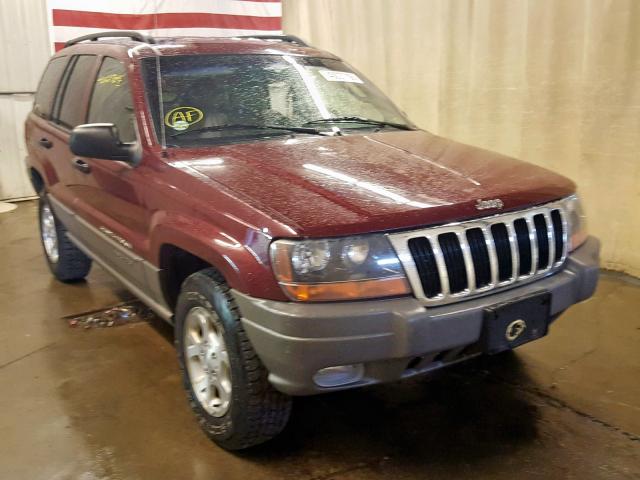 1J4GW38S42C172175 - 2002 JEEP GRAND CHER MAROON photo 1