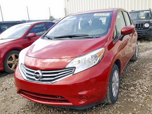 3N1CE2CP7FL417410 - 2015 NISSAN VERSA NOTE RED photo 2