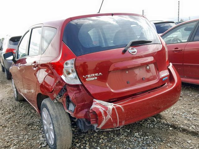 3N1CE2CP7FL417410 - 2015 NISSAN VERSA NOTE RED photo 9