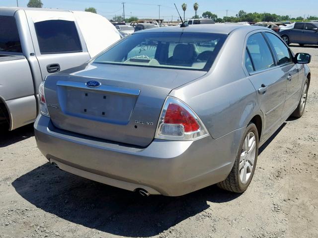 3FAHP08158R163143 - 2008 FORD FUSION SEL SILVER photo 4