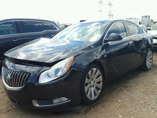 W04G05GVXB1069735 - 2011 BUICK REGAL CXL BLACK photo 2