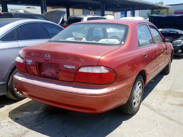 1YVGF22C1Y5127798 - 2000 MAZDA 626 ES RED photo 4