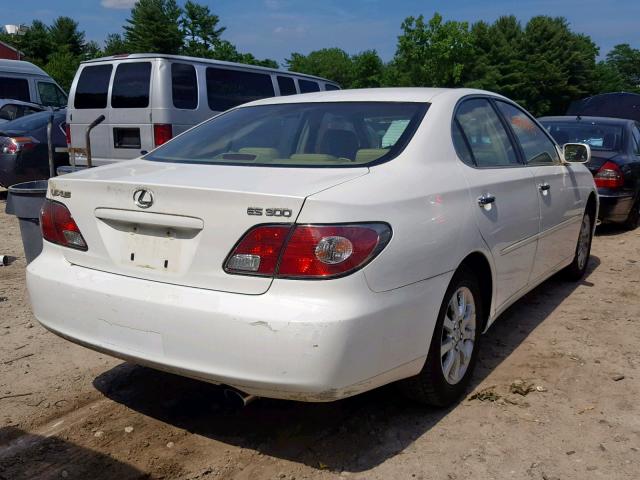 JTHBF30G730104235 - 2003 LEXUS ES 300 WHITE photo 4