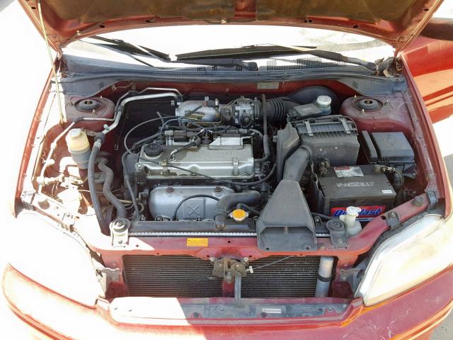 JA3AJ26E72U014973 - 2002 MITSUBISHI LANCER ES RED photo 7