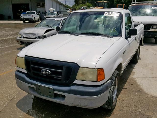 1FTYR10D35PA84587 - 2005 FORD RANGER WHITE photo 2