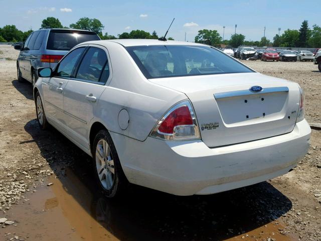 3FAHP08Z98R191694 - 2008 FORD FUSION SEL WHITE photo 3