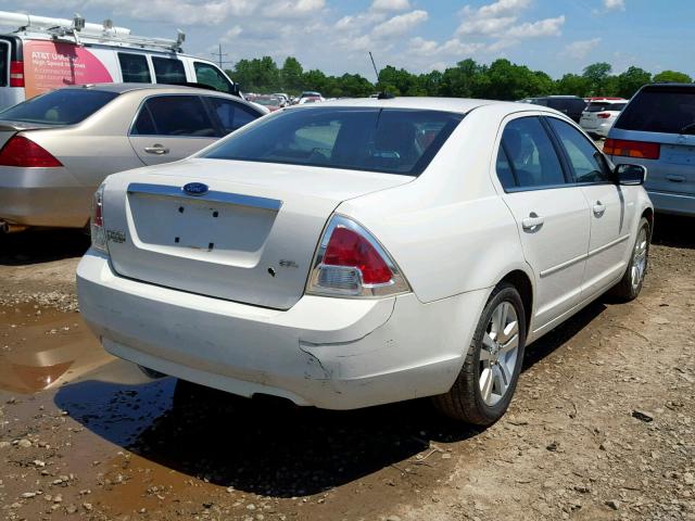 3FAHP08Z98R191694 - 2008 FORD FUSION SEL WHITE photo 4