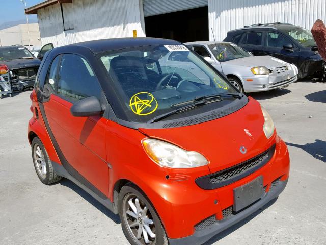 WMEEJ31X18K199013 - 2008 SMART FORTWO RED photo 1