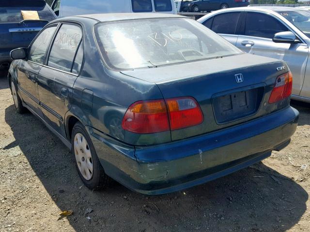 2HGEJ6617XH539728 - 1999 HONDA CIVIC BASE GREEN photo 3