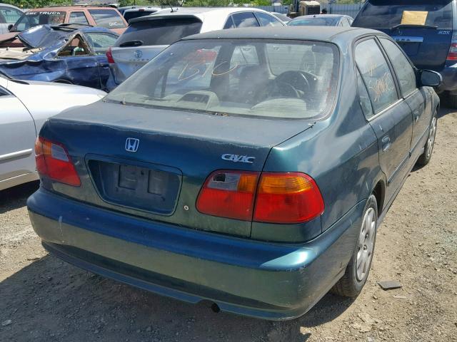 2HGEJ6617XH539728 - 1999 HONDA CIVIC BASE GREEN photo 4