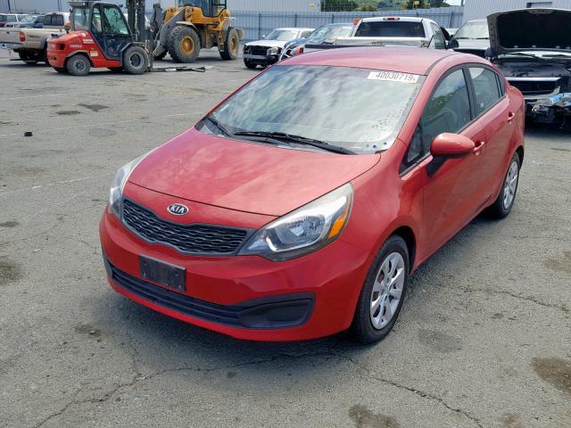 KNADM4A3XC6094361 - 2012 KIA RIO RED photo 2