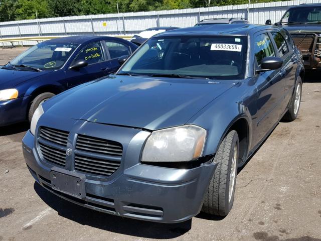 2D4GZ48VX5H580701 - 2005 DODGE MAGNUM SXT BLUE photo 2