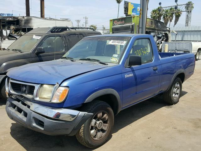 1N6DD21S2WC387611 - 1998 NISSAN FRONTIER X BLUE photo 2