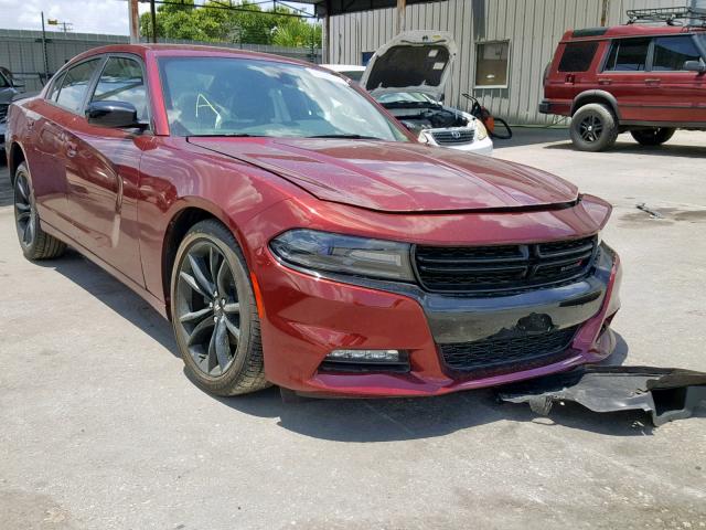 2C3CDXHG8JH224212 - 2018 DODGE CHARGER SX BURGUNDY photo 1