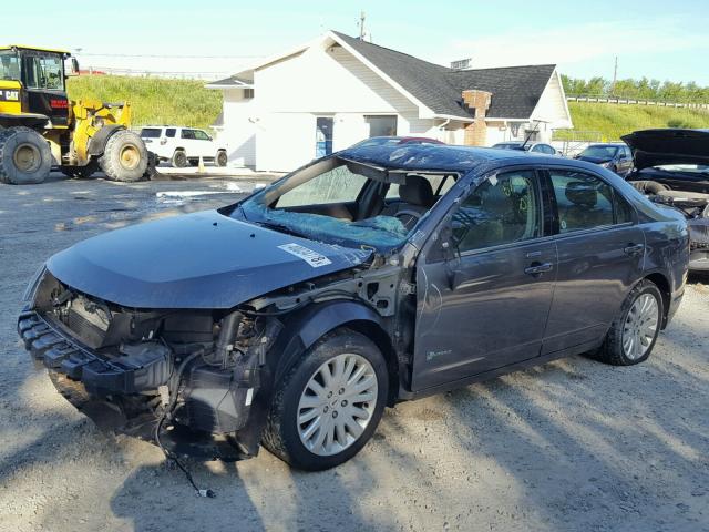 3FADP0L31BR345260 - 2011 FORD FUSION HYB GRAY photo 2