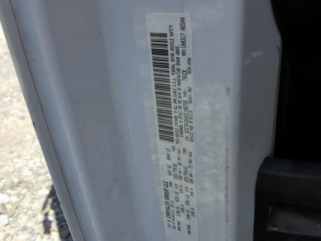3C6TRVDG4EE105735 - 2014 RAM PROMASTER 白色 照片 10