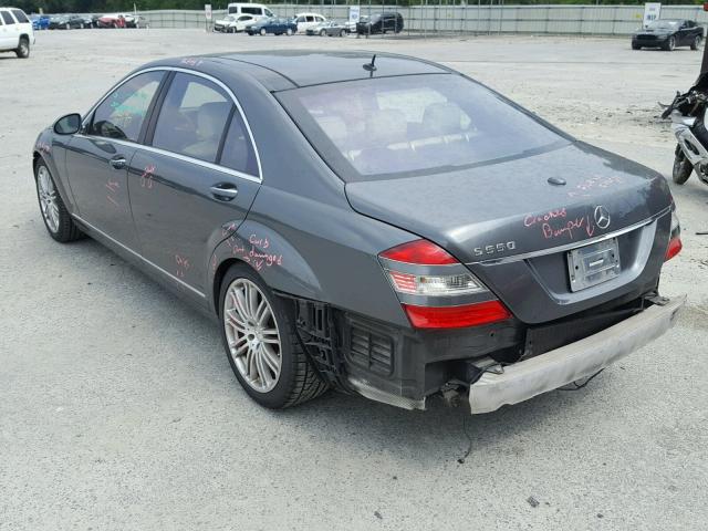 WDDNG71XX7A021504 - 2007 MERCEDES-BENZ S 550 GRAY photo 3