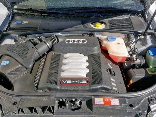 WAUXU64B32N052453 - 2002 AUDI S6 AVANT Q SILVER photo 7