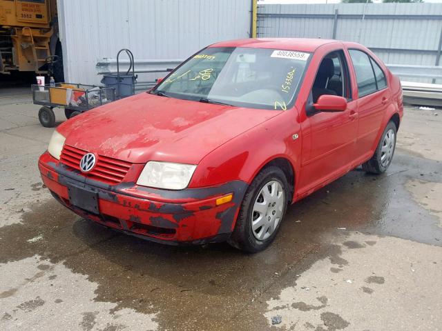 3VWRK69M72M094580 - 2002 VOLKSWAGEN JETTA GL RED photo 2