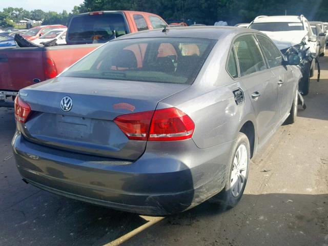 1VWAP7A38DC073183 - 2013 VOLKSWAGEN PASSAT S GRAY photo 4