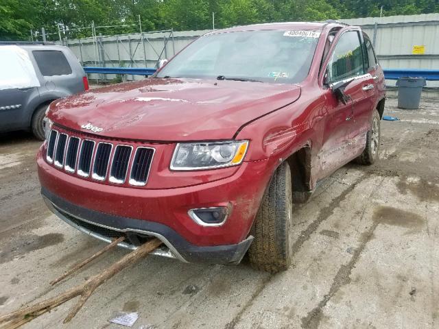 1C4RJFBG3FC213811 - 2015 JEEP GRAND CHER BURGUNDY photo 2