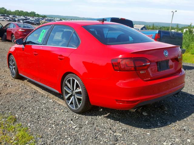 3VW5A7AJXCM371572 - 2012 VOLKSWAGEN JETTA GLI RED photo 3