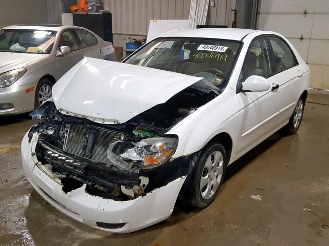 KNAFE222095666388 - 2009 KIA SPECTRA EX WHITE photo 2