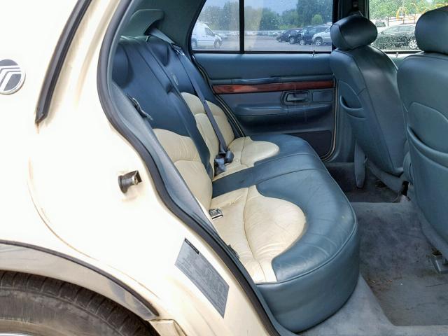 2MELM75W1TX626412 - 1996 MERCURY GRAND MARQ BEIGE photo 6