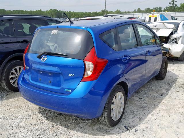 3N1CE2CP9FL399234 - 2015 NISSAN VERSA NOTE BLUE photo 4