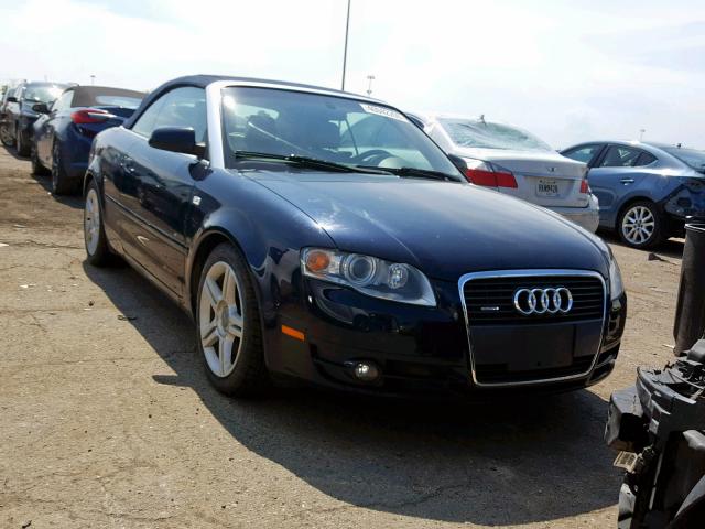 WAUDF48H07K032153 - 2007 AUDI A4 2.0T CA BLUE photo 1