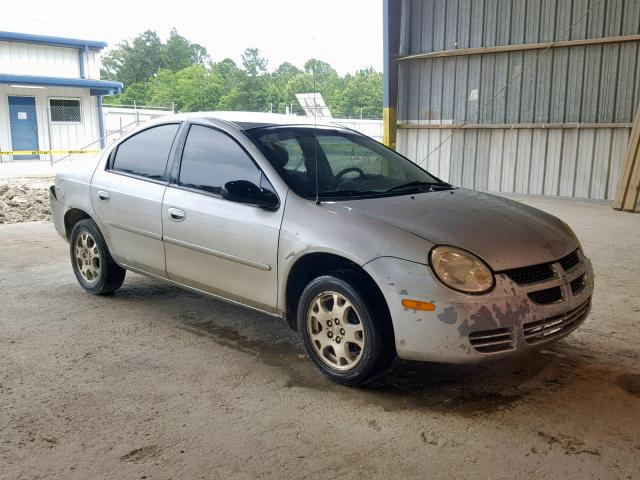 1B3ES56C35D188660 - 2005 DODGE NEON SXT SILVER photo 1