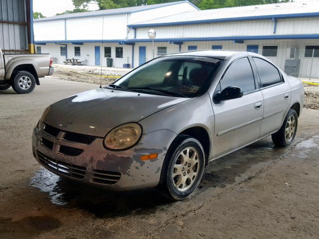 1B3ES56C35D188660 - 2005 DODGE NEON SXT SILVER photo 2