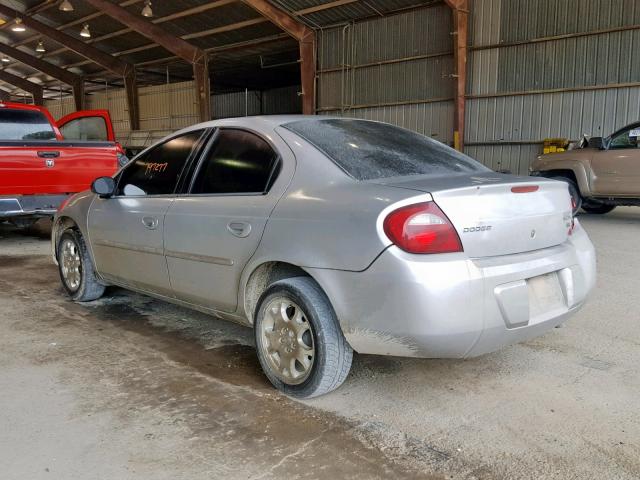 1B3ES56C35D188660 - 2005 DODGE NEON SXT SILVER photo 3