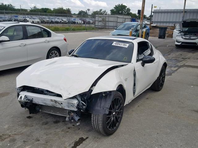 JM1NDAL77H0106045 - 2017 MAZDA MX-5 MIATA WHITE photo 2