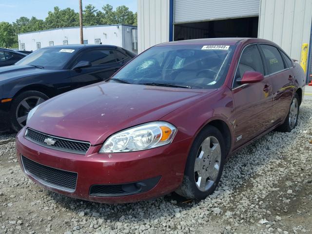 2G1WD58C089230769 - 2008 CHEVROLET IMPALA SUP 红色 照片 2