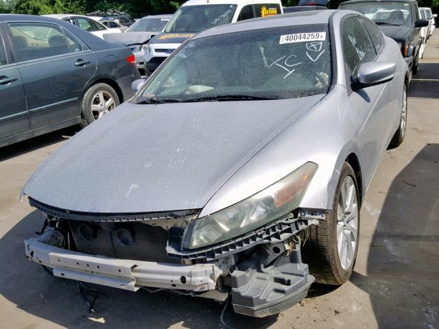 1HGCS22828A003706 - 2008 HONDA ACCORD EXL SILVER photo 2