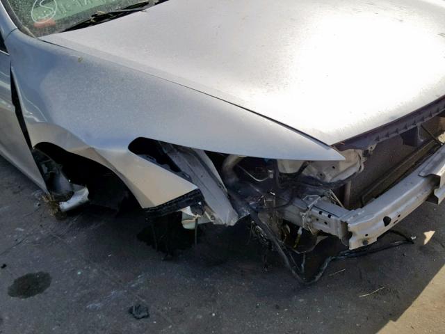 1HGCS22828A003706 - 2008 HONDA ACCORD EXL SILVER photo 9