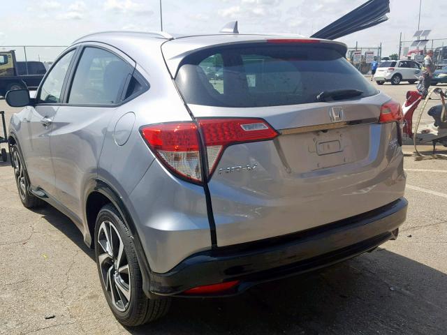 3CZRU6H16KG712162 - 2019 HONDA HR-V SPORT SILVER photo 3