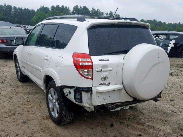 2T3DK4DV5CW078167 - 2012 TOYOTA RAV4 LIMIT WHITE photo 3