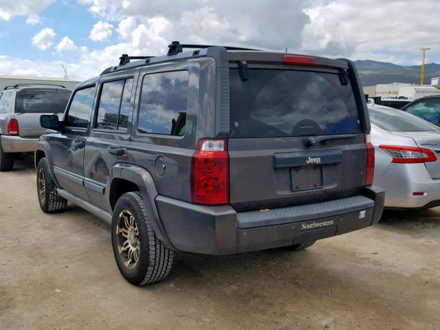 1J8HH48N46C339587 - 2006 JEEP COMMANDER GRAY photo 3