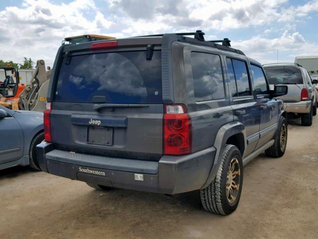 1J8HH48N46C339587 - 2006 JEEP COMMANDER GRAY photo 4