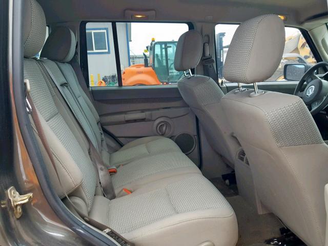 1J8HH48N46C339587 - 2006 JEEP COMMANDER GRAY photo 6
