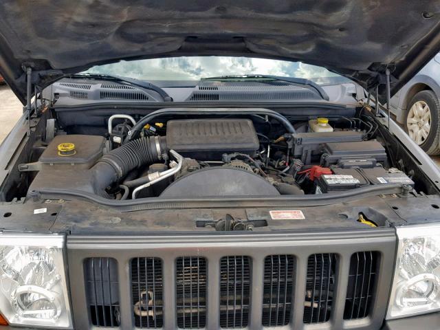 1J8HH48N46C339587 - 2006 JEEP COMMANDER GRAY photo 7