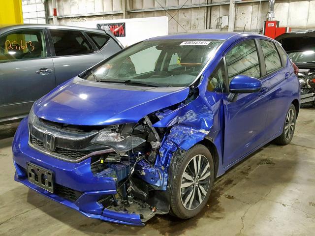 3HGGK5H87JM724929 - 2018 HONDA FIT EX BLUE photo 2