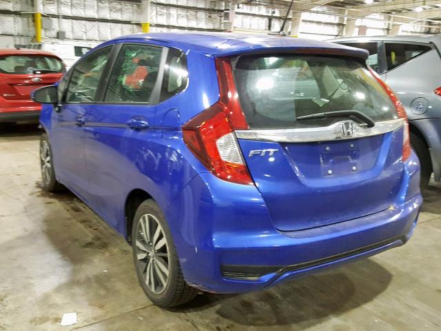 3HGGK5H87JM724929 - 2018 HONDA FIT EX BLUE photo 3