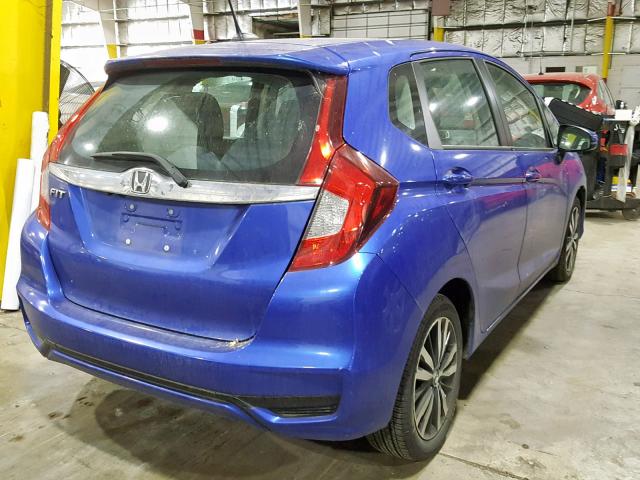 3HGGK5H87JM724929 - 2018 HONDA FIT EX BLUE photo 4