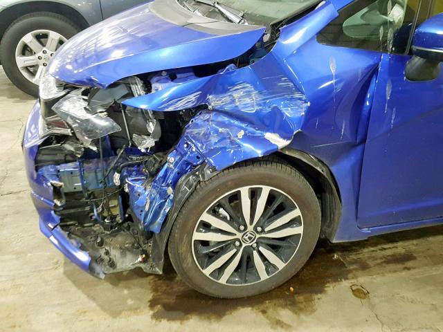 3HGGK5H87JM724929 - 2018 HONDA FIT EX BLUE photo 9