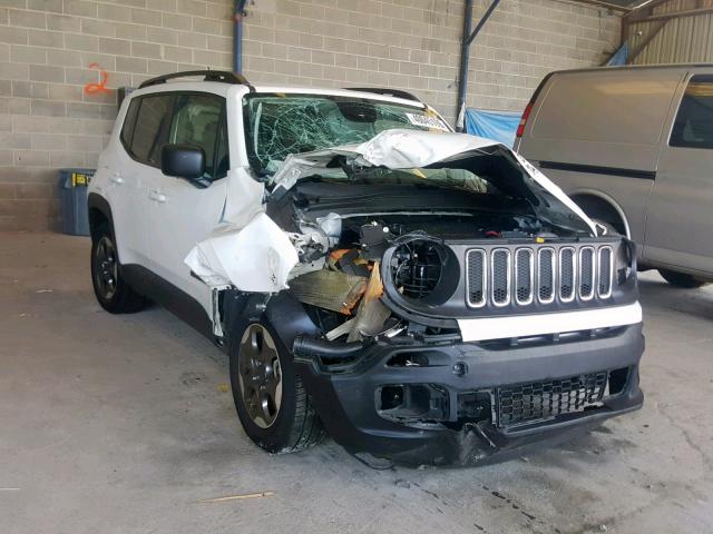 ZACCJAAT4GPD70428 - 2016 JEEP RENEGADE S WHITE photo 1