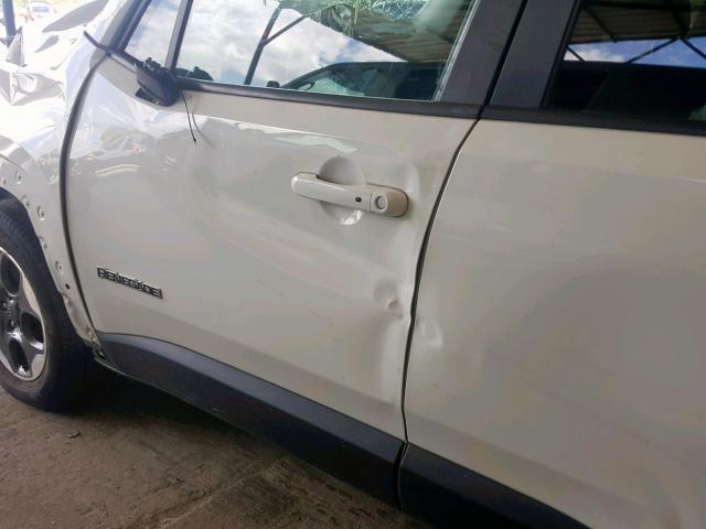 ZACCJAAT4GPD70428 - 2016 JEEP RENEGADE S WHITE photo 9