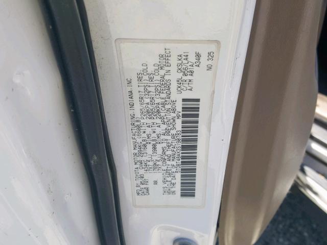 5TDBT48AX3S190783 - 2003 TOYOTA SEQUOIA LI WHITE photo 10